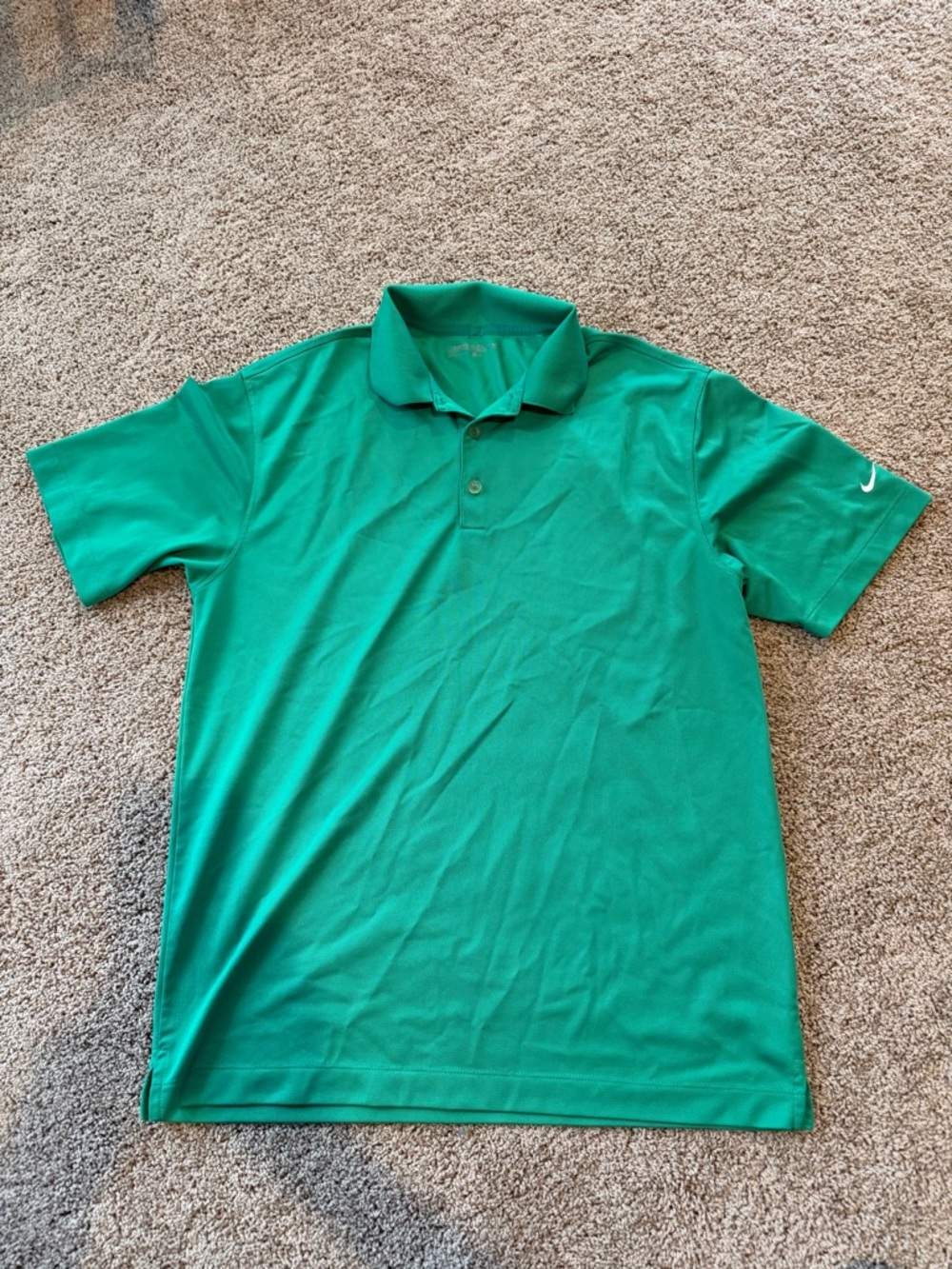 Nike Men's Emerald Green Polo Shirt